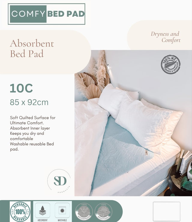 10C  - Comfy bed pad (no tuck-ins), heavy absorbency (Kylie) NEW IMPROVED