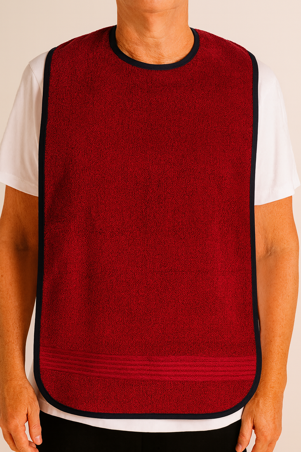 15T - Long Toweling mealtime Protector - No Waterproof Backing (SALE)