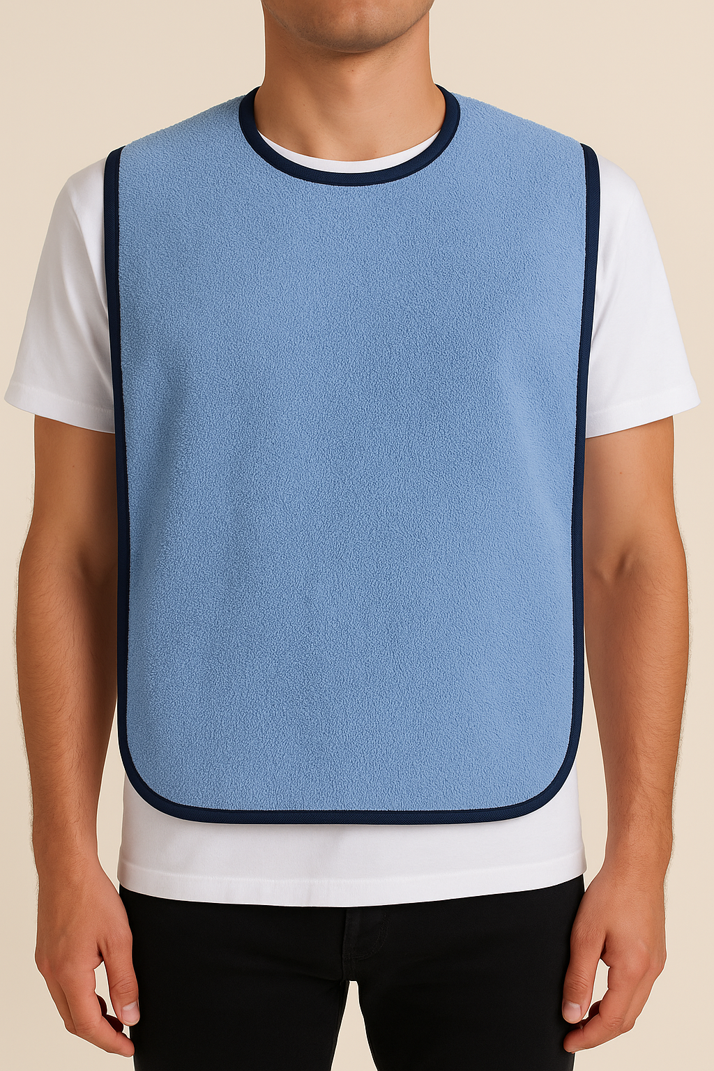 15T short toweling mealtime protector - NZ Manufacture