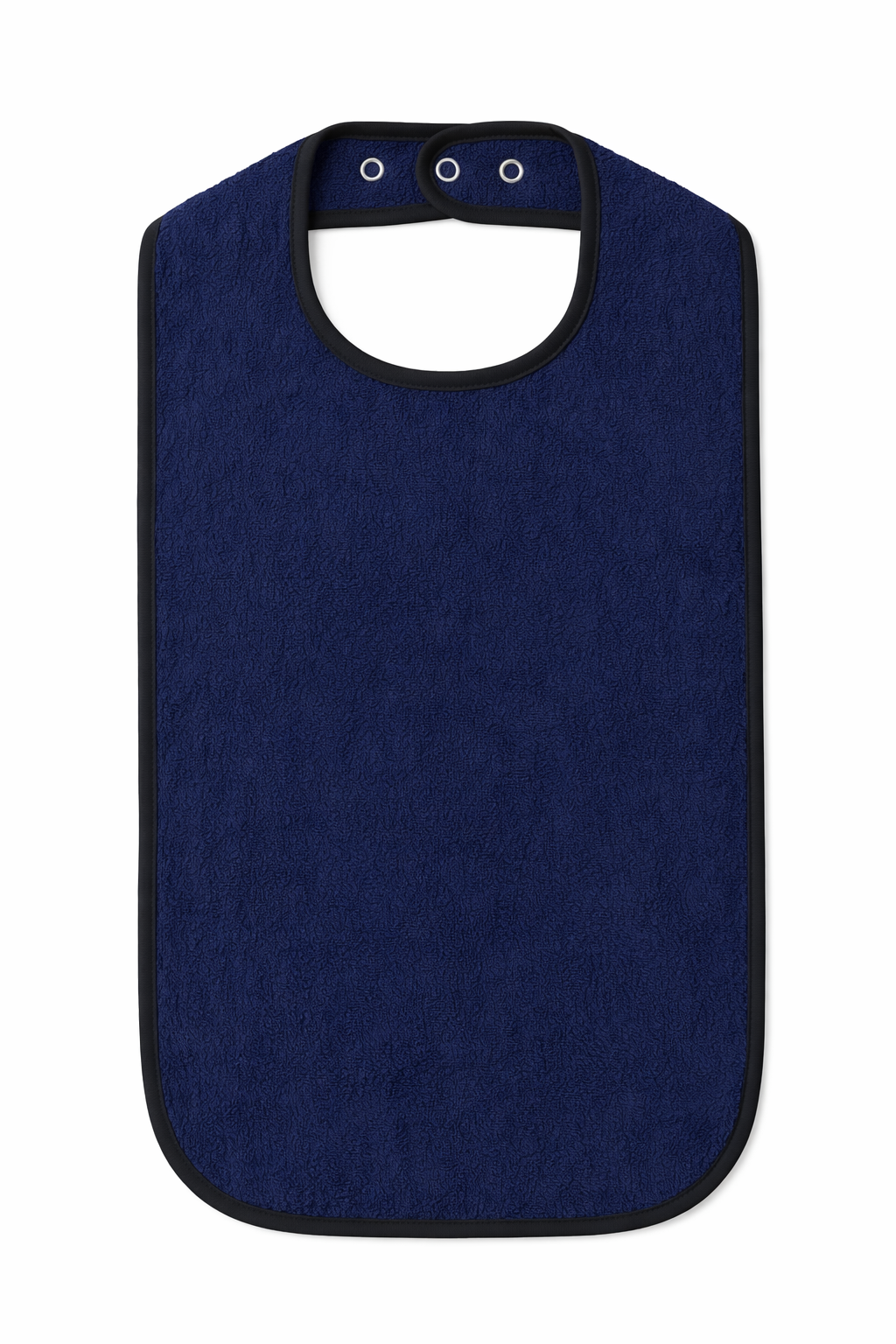 15TXX (2 PK) long toweling mealtime protector -3/4 Waterproof Backing