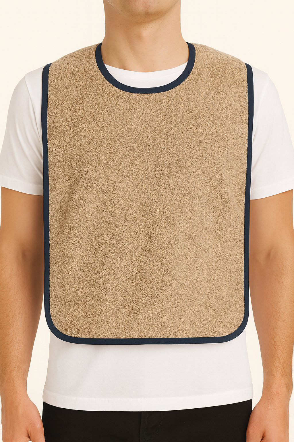 15T short toweling mealtime protector - NZ Manufacture