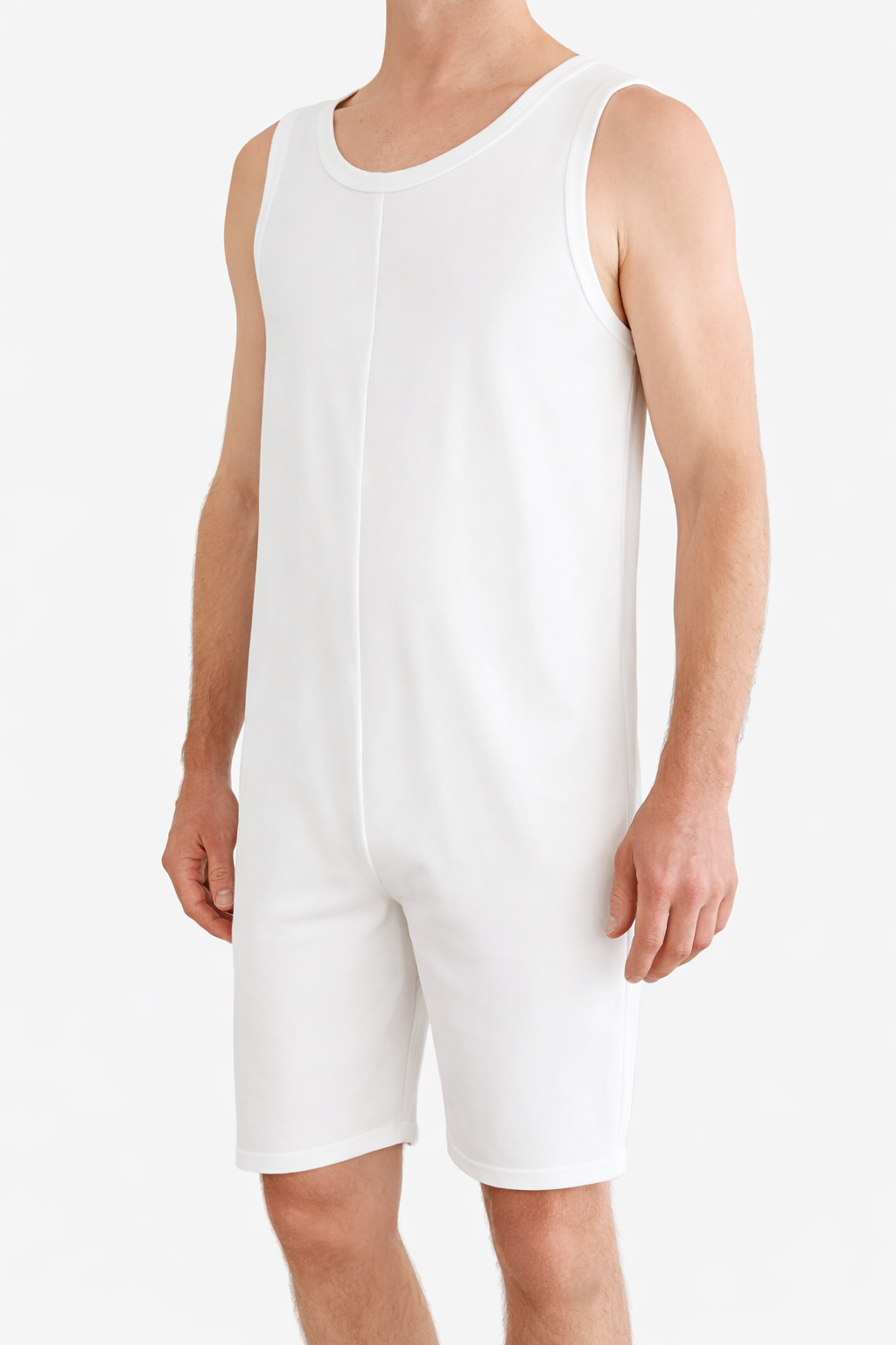 Adult Short leg bodysuit Domed Shoulders