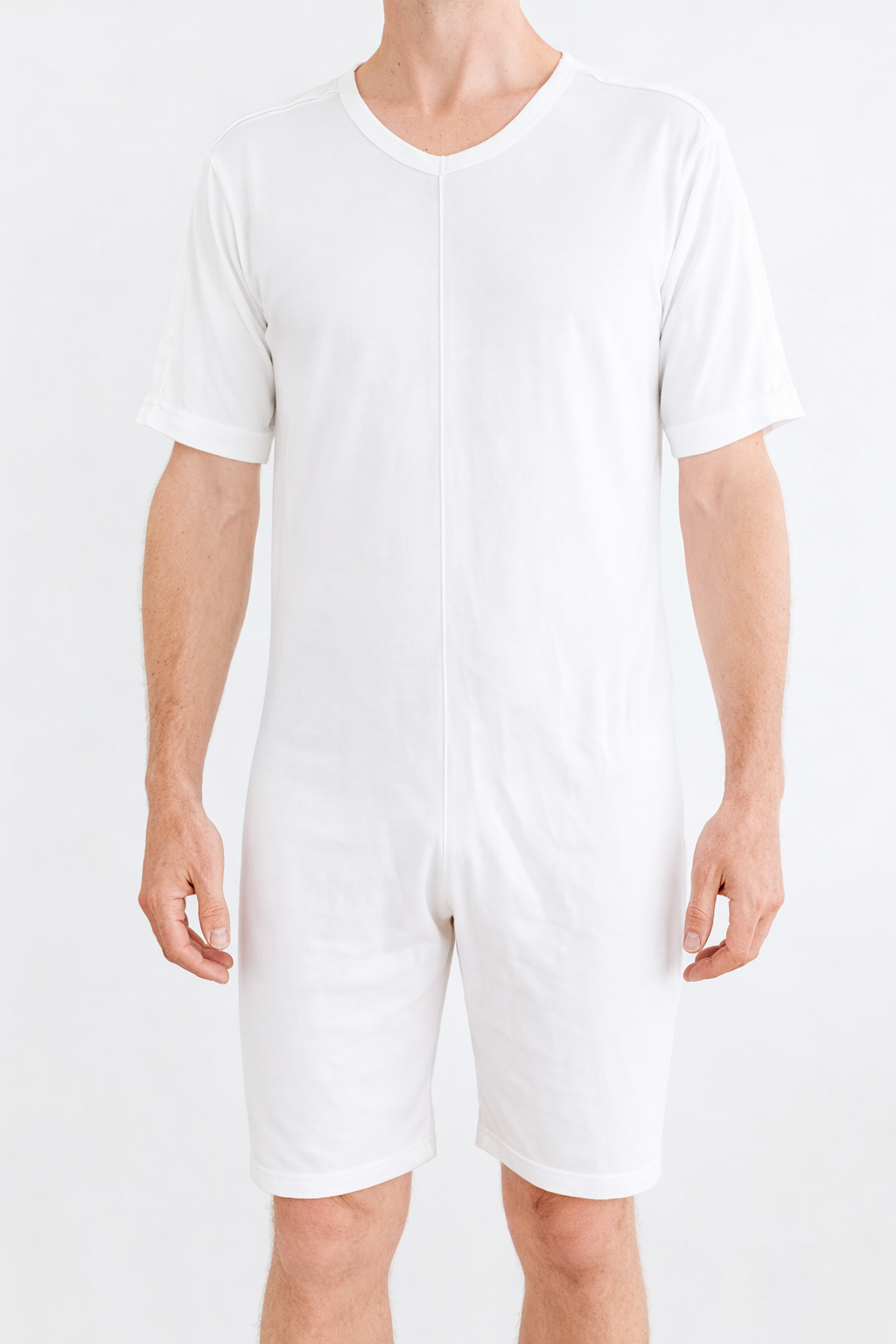 Adult Bodysuit - Short Leg & Short Sleeves shoulder opening