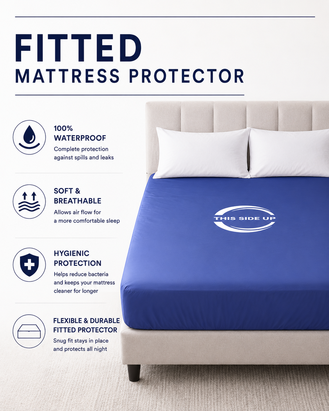 Stay-Dry Xtreme Waterproof MediPlus Mattress Covers -fitted.
