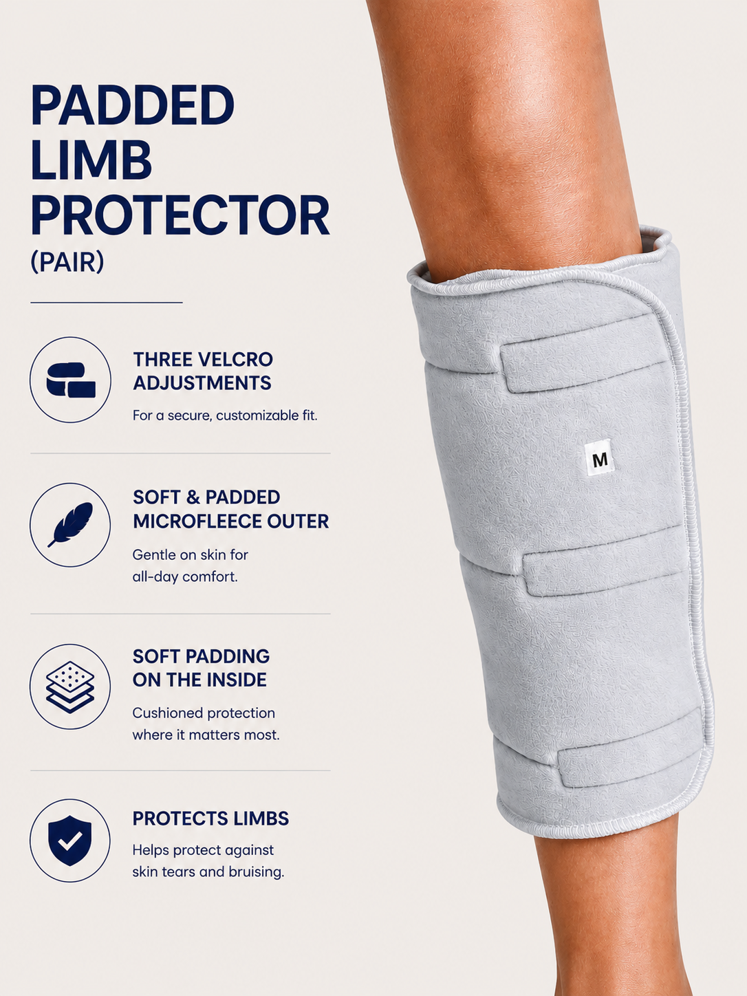 Padded Limb Protector – Premium Protection for Sensitive Skin, Ideal for Hospitals & Care Facilities