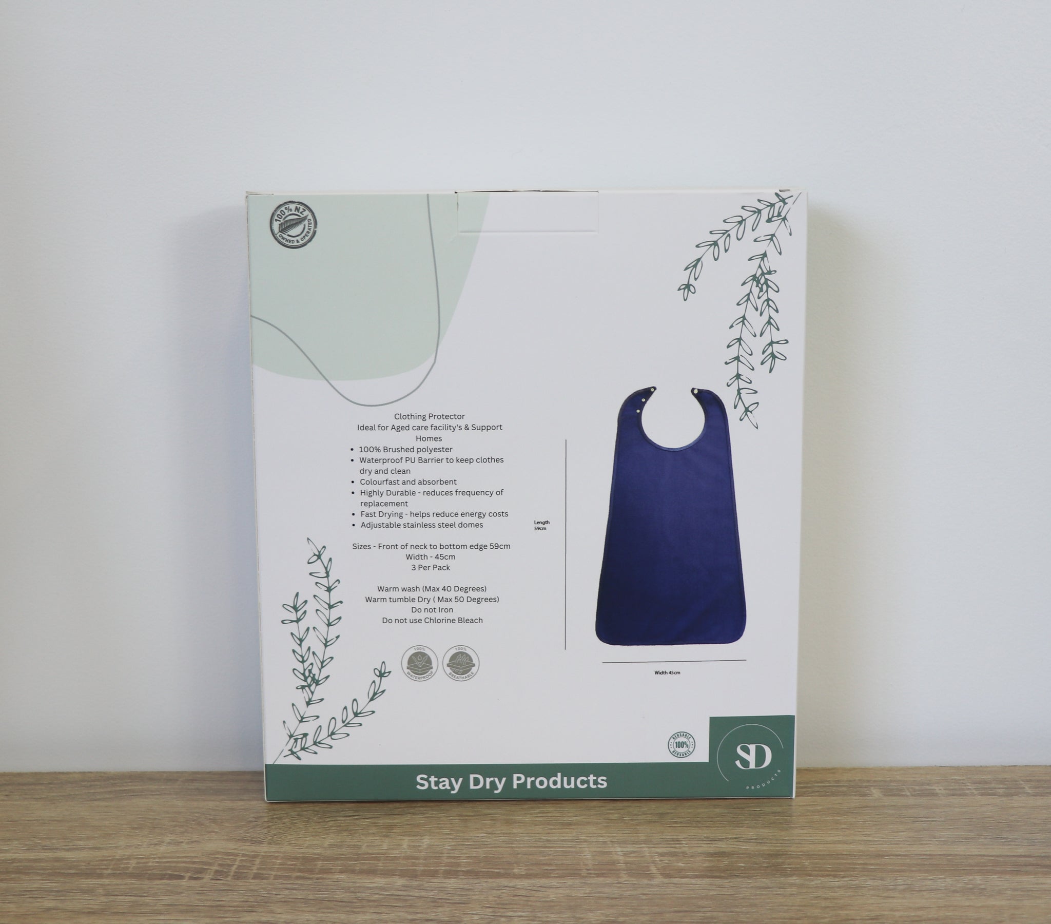 New Dry Bibs Short - Bulk Purchase for Care Homes & Support Facilities