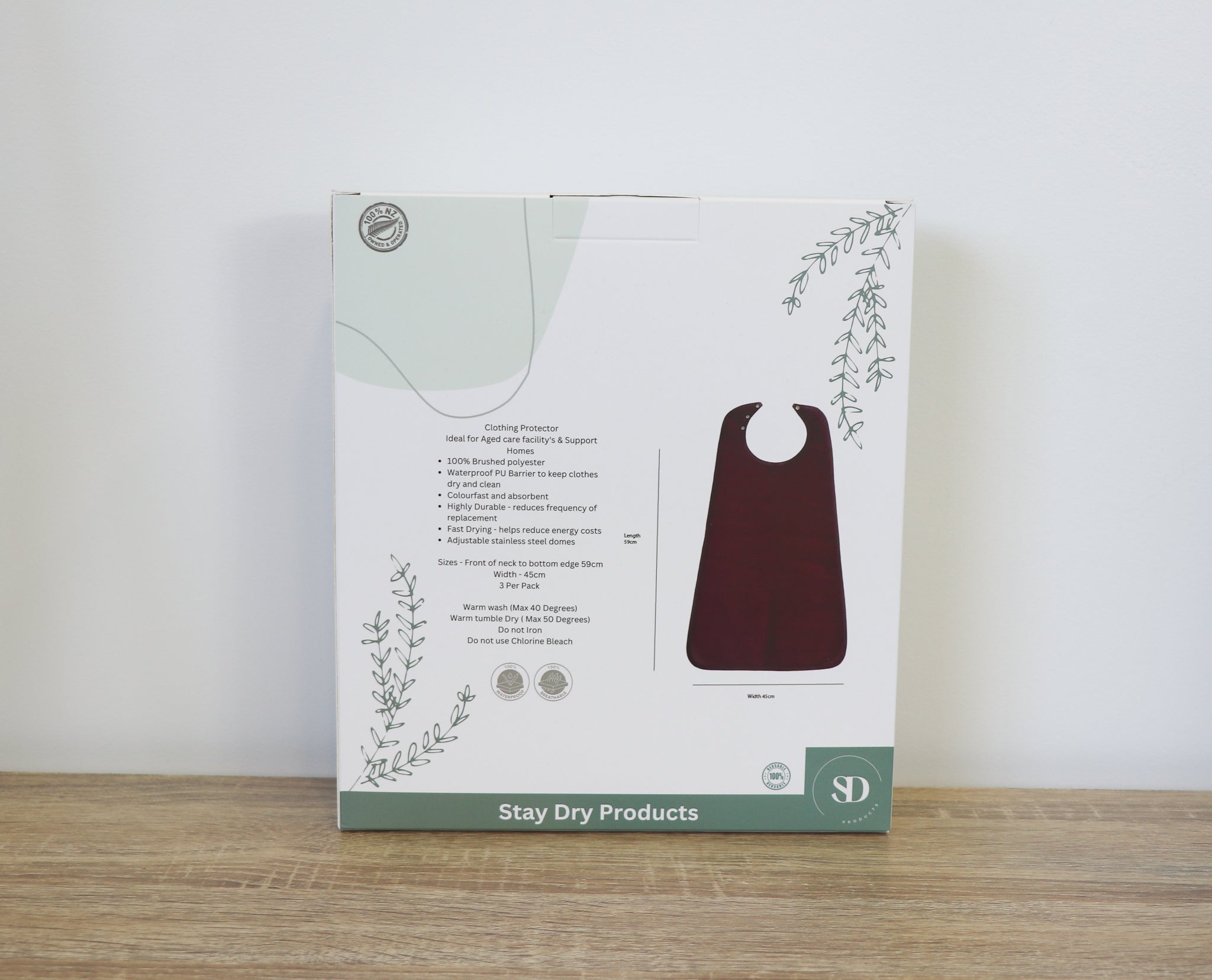New Dry Bibs Short - Bulk Purchase for Care Homes & Support Facilities