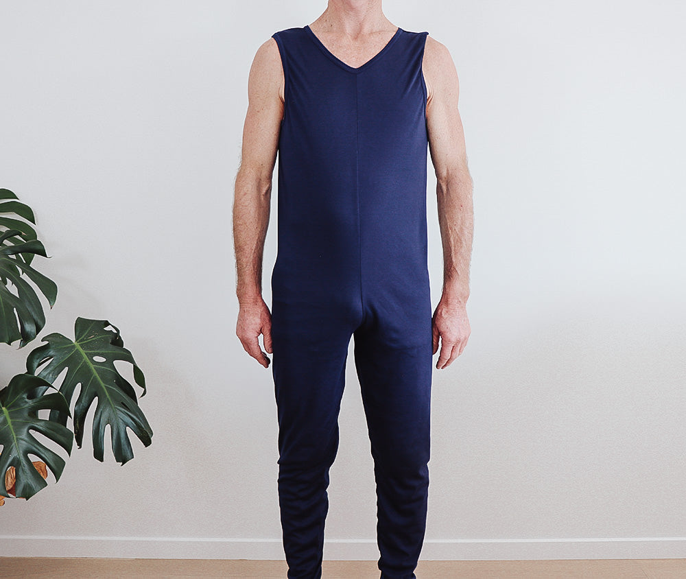 Adult Bodysuit - Long Leg Back Zip With Singlet Top