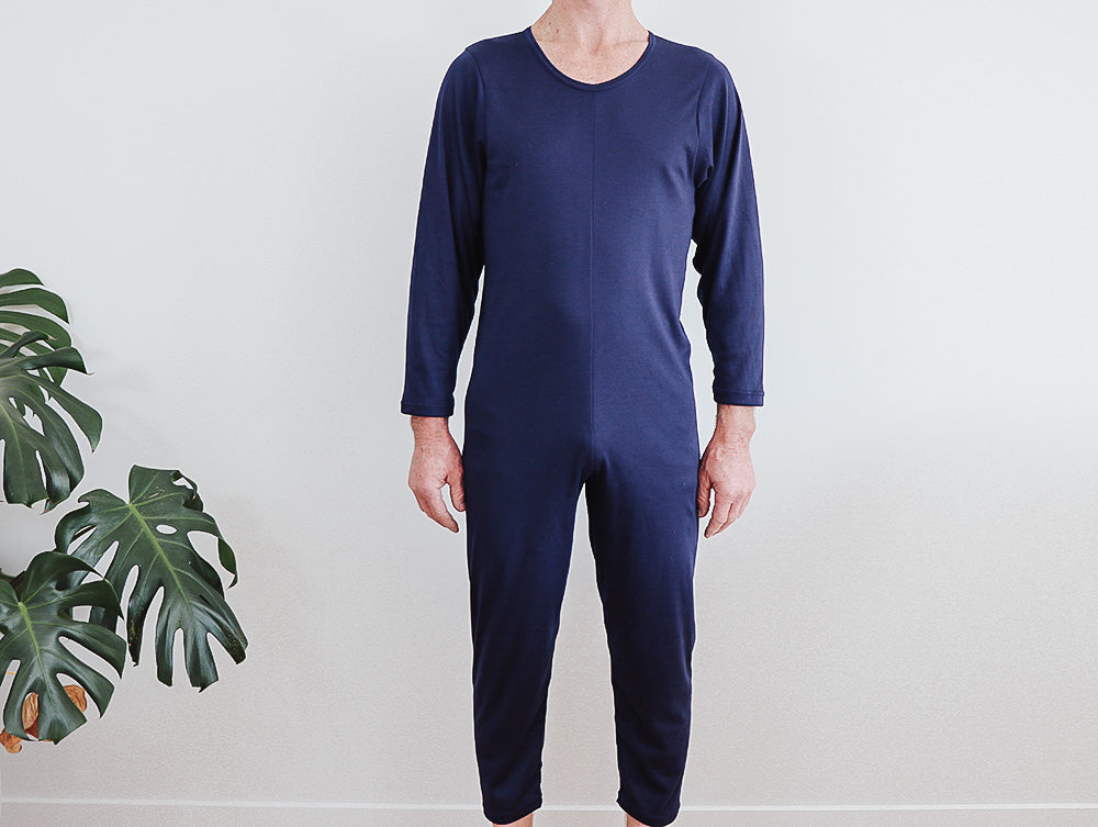 Adult Unisex Bodysuit : Long Leg Back Zip With Long Sleeve's