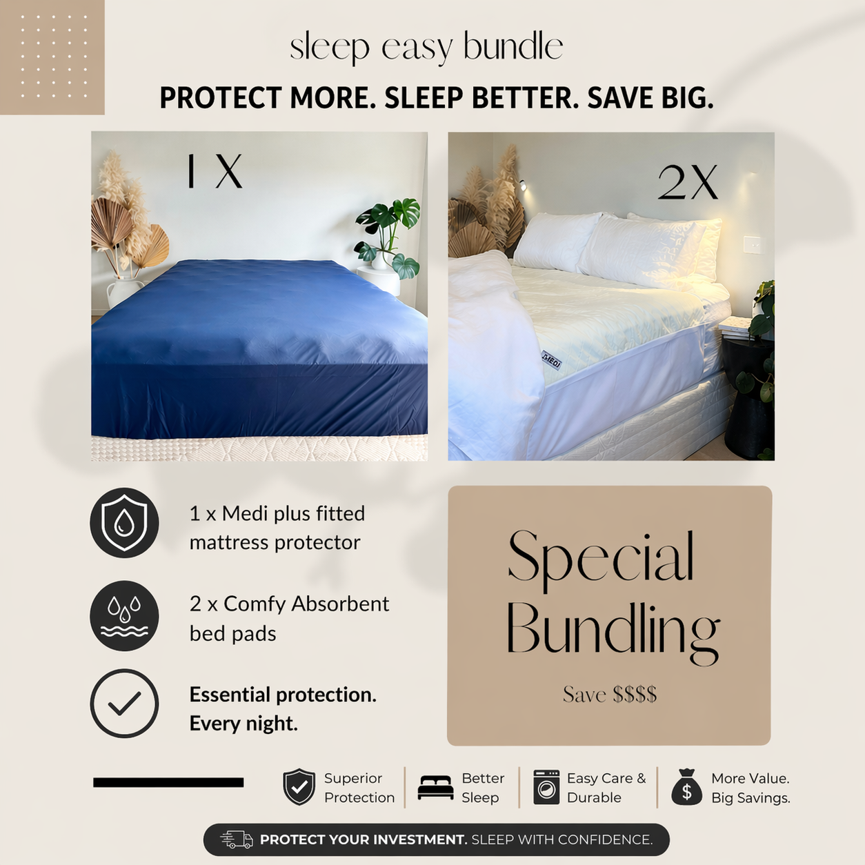 Sleep Easy Bundle (Single - Queen)