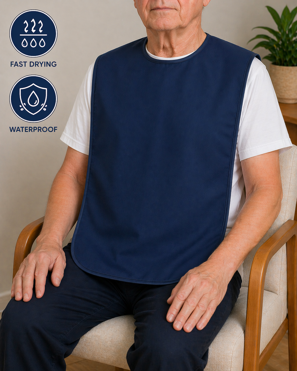 New Dry Bibs Short - Bulk Purchase for Care Homes & Support Facilities