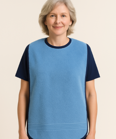 15T - Long Toweling mealtime Protector - No Waterproof Backing (SALE)