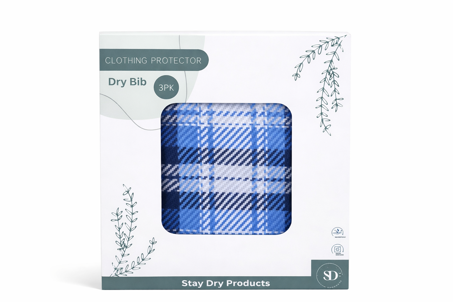 New Style Dry Bibs - 3-Pack | Premium Clothing Protectors for Care Homes