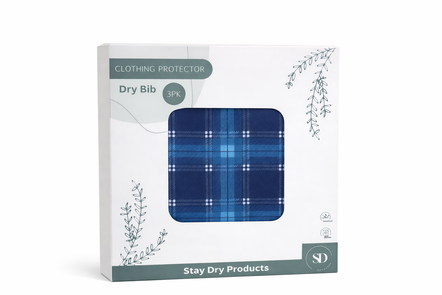 New Style Dry Bibs - 3-Pack | Premium Clothing Protectors for Care Homes