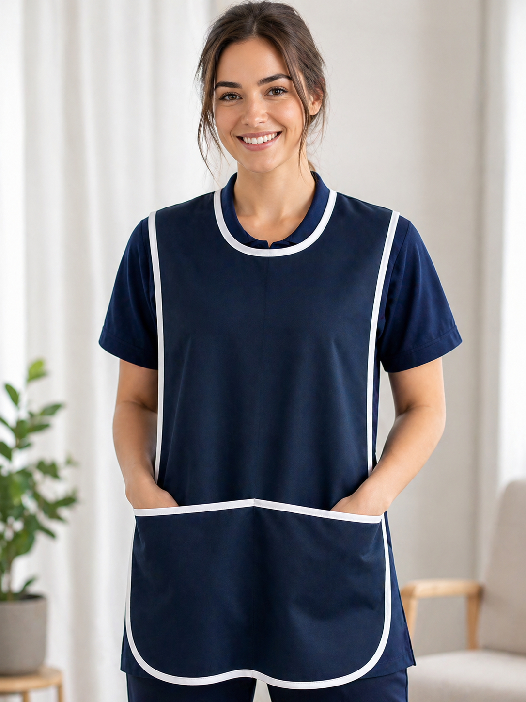 Pop over apron - front pockets