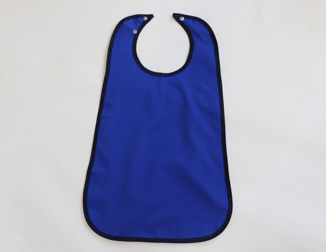 15F - Short mealtime protector full Waterproof backing Blue (End of Line Colours )