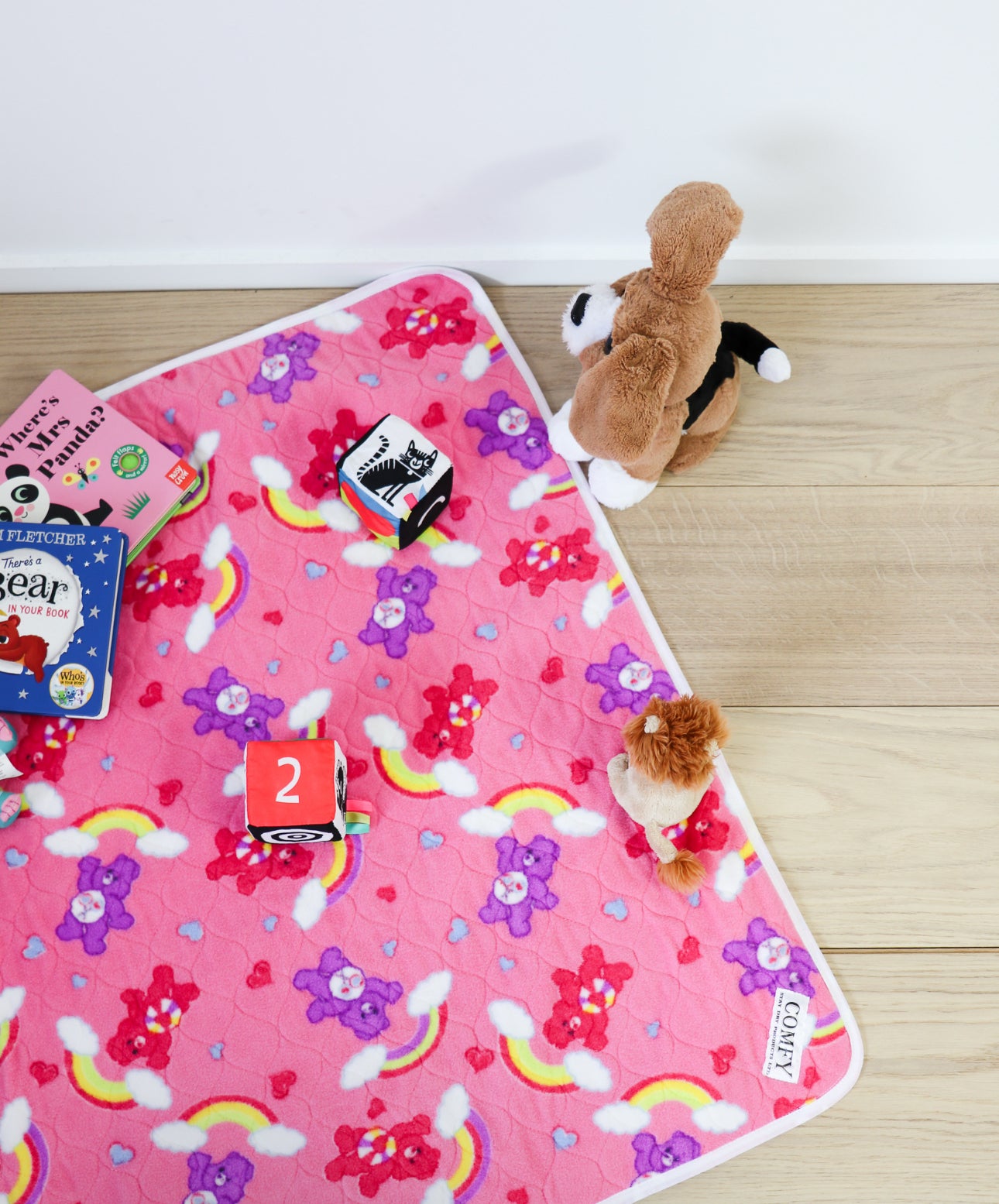 Kids Comfy Bed Pad  - Care Bear