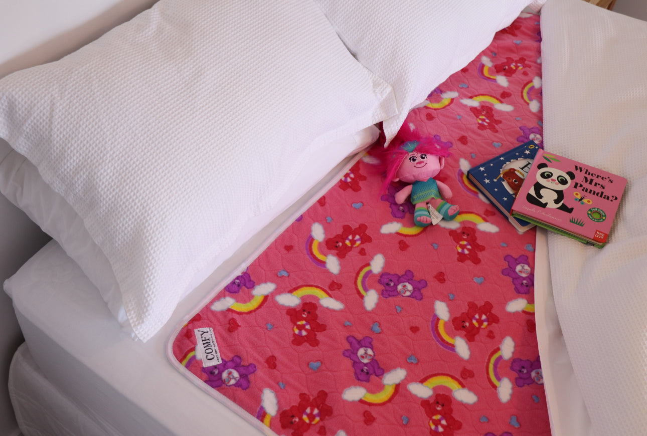 Kids Comfy Bed Pad  - Care Bear