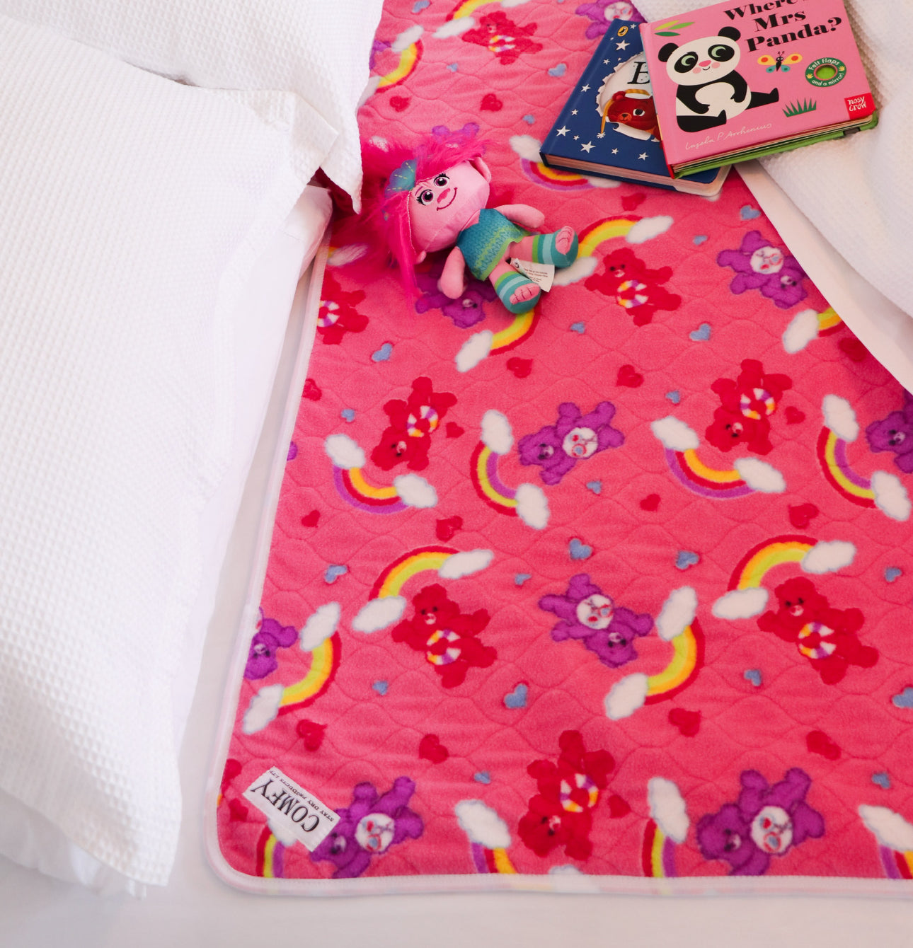 Kids Comfy Bed Pad  - Care Bear