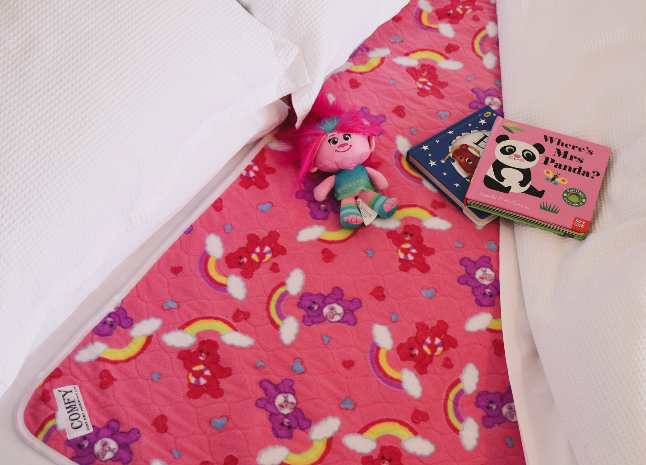 Kids Comfy Bed Pad  - Care Bear