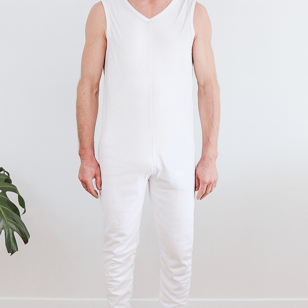 Adult Bodysuit  - Long Leg Back Zip With Singlet Top