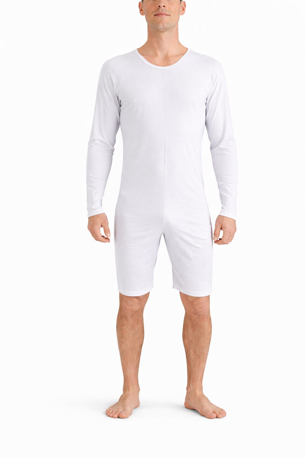 Adult Bodysuit  - Short Leg Back Zip & Long Sleeves