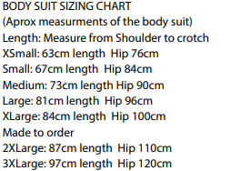 Adult Bodysuit  - Long Leg Back Zip With Singlet Top